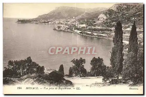 Cartes postales Monaco Vue Prise de Roquebrune