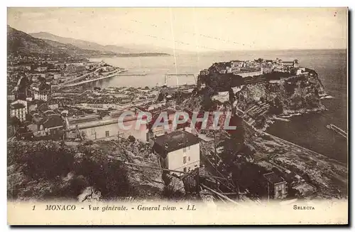 Cartes postales Monaco Vue Generale