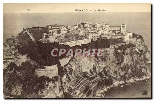 Cartes postales Monaco Le Rocher