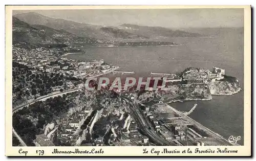 Cartes postales Monaco Le Cap Martin et la frontiere italienne