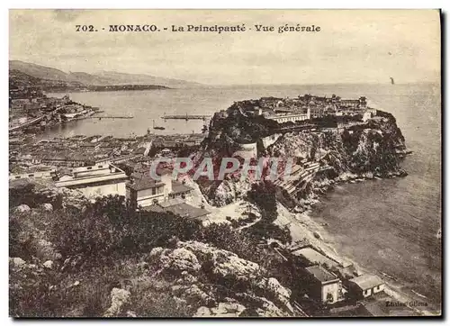 Cartes postales Monaco Le Palais du Prince Vue Generale