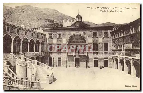 Cartes postales Monaco Cour D Honneur Palais du Prince