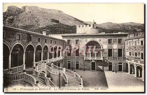 Cartes postales Monaco La Cour d Honneur du Palais