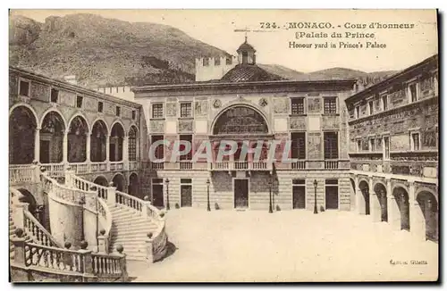 Cartes postales Monaco Cour d Honneur Palais du prince