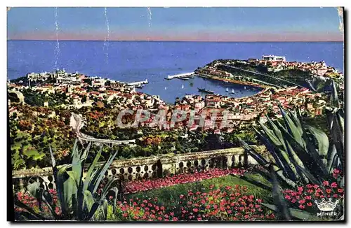 Cartes postales Monaco Vue prise de la Turbie