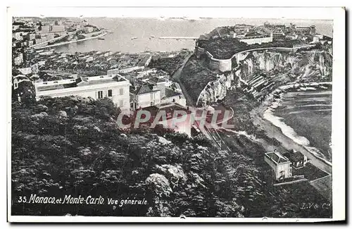 Cartes postales Monaco et Monte Carlo Vue Generale