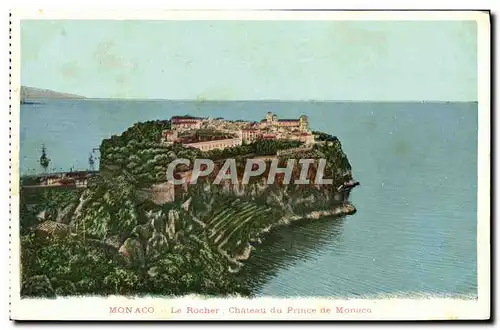 Cartes postales Monaco Le Rocher Chateau du Prince de