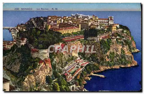 Cartes postales Monaco Le Rocher