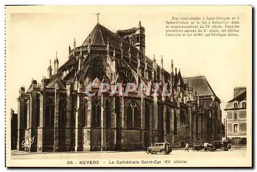 Ansichtskarte AK Nevers La Cathedrale Saint Cyr