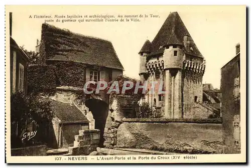 Cartes postales Nevers L Avant Porte et la Porte du Croux