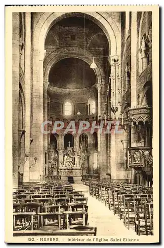 Cartes postales Nevers Interieur de L Eglise Saint Etienne