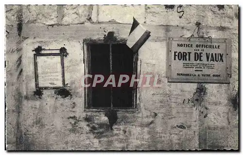 Cartes postales Le Fort De Vaux Bureau du Commandant Raynal Militaria