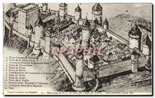 Cartes postales Peterinage de Sion Par Praye Vaudemont avant 1636