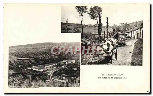 Cartes postales Saxon Sion Un Groupe de Dentellieres Folklore