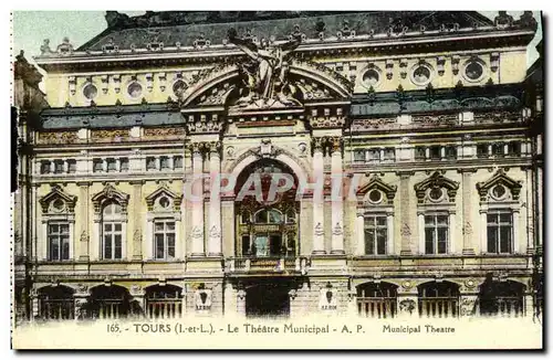 Cartes postales Tours Le Theatre Municipal