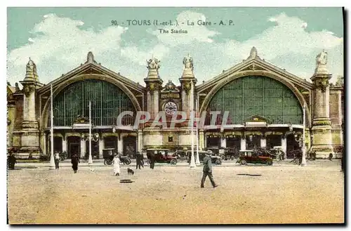 Cartes postales Tours La Gare