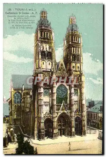 Cartes postales Tours Cathedrale St Gatien