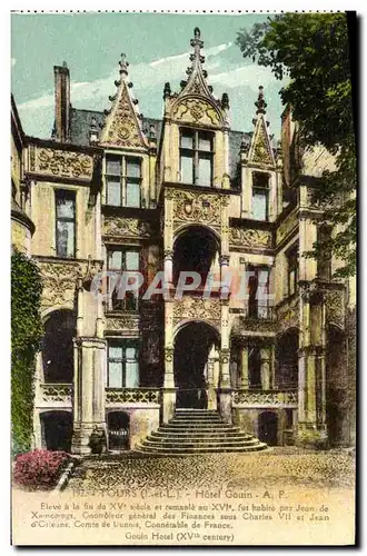 Cartes postales Tours Hotel Gouin