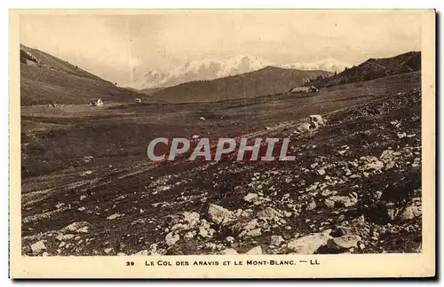 Ansichtskarte AK Le Col des Aravis et Le Mont Blanc