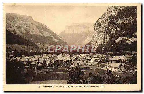 Cartes postales Thones Vue Generale et le Parmelan