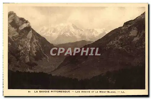 Cartes postales La Savoie Pittoresque Les Aravis et le Mont Blanc