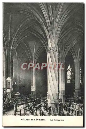 Cartes postales Eglise St Severin Paris Le Palmarium