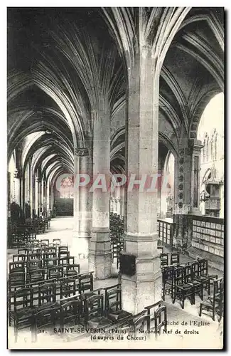 Cartes postales Paris Saint Severin Seconde Nef de droite