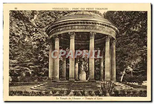 Cartes postales Versailles Parc du Petit Trianon Le Temple de l Amour