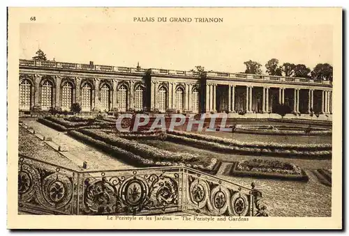 Cartes postales Palais du Gand Trianon Les Peristyle et les Jardins Versailles