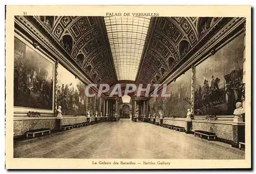 Cartes postales Palais de Versailles La Galerie des Batailles