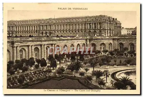 Cartes postales Palais de Versailles Le chateau et l orangerie