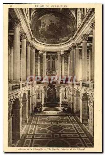 Cartes postales Palais de Versailles Interieur de la Chapelle