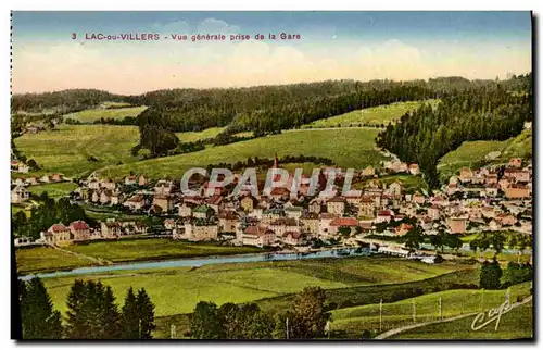 Cartes postales Lac ou Villers Vue generale prise de la Gare