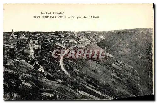 Cartes postales Rocamadour Gorges de l Alzou