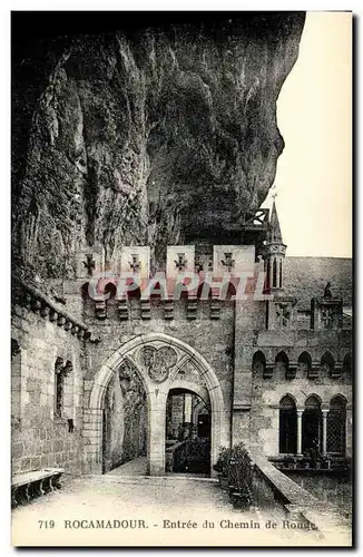 Cartes postales Rocamadour Entree du Chemin de Ronde