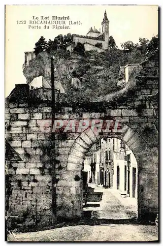 Cartes postales Rocamadour Porte du Figuier