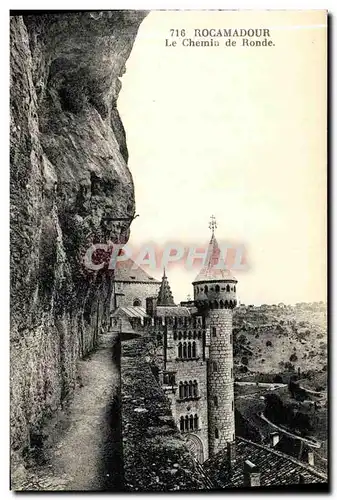 Cartes postales Rocamadour Le Chemin de Ronde