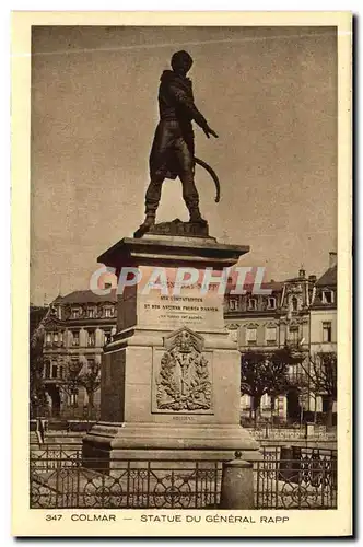 Cartes postales Colmar Statue du General Rapp