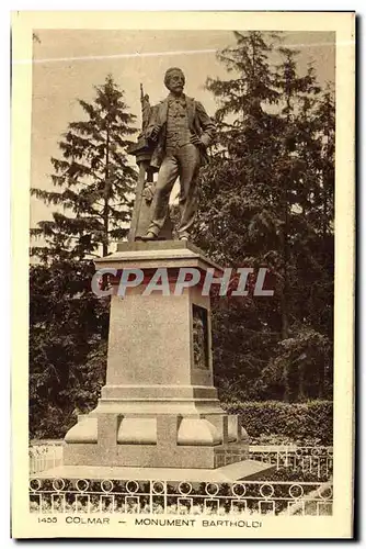 Cartes postales Colmar Mounument Bartholdi