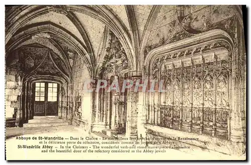 Cartes postales Abbaye de St Wandrille Dans le Cloitre