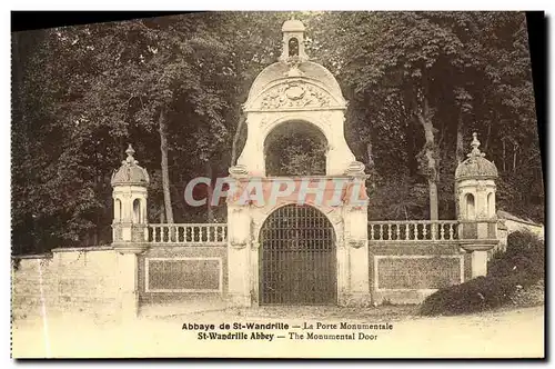 Ansichtskarte AK Abbaye de St Wandrille La Porte Monumentale