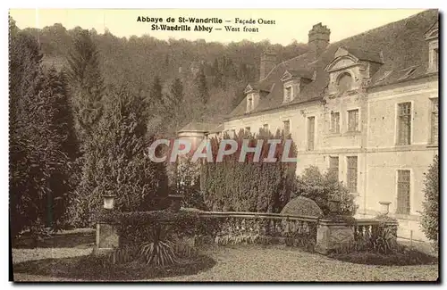 Ansichtskarte AK Abbaye de St Wandrille Facade Ouest