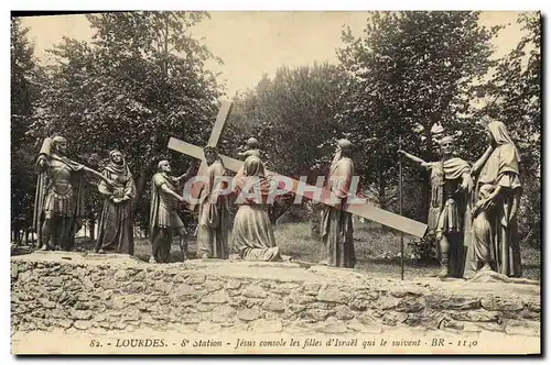 Cartes postales Lourdes Station Jesus console les filles d Israel qui le suivent