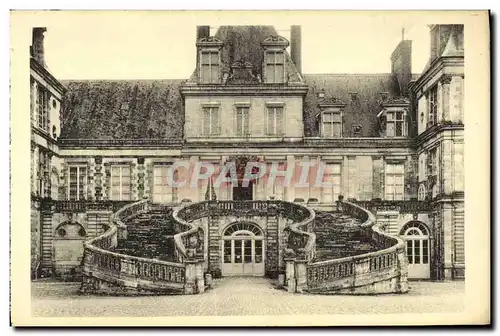 Ansichtskarte AK Chateau de Fontainebleau Escalier en fer a Cheval