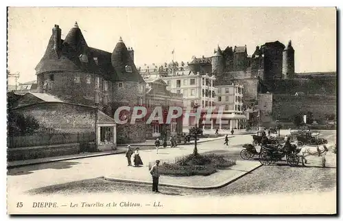 Ansichtskarte AK Dieppe Les Tourelles et le Chateau