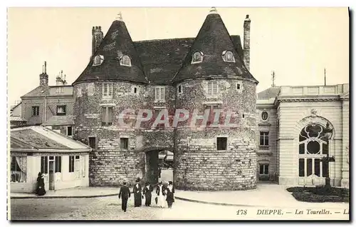 Cartes postales Dieppe Les Tourelles