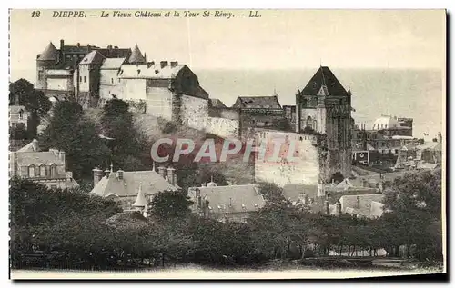 Cartes postales Dieppe Le Vieux Chateau et la Tour St Remy