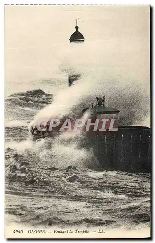 Cartes postales Dieppe Pendant la Tempete