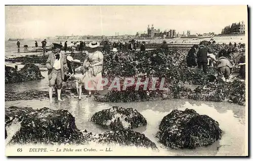 Ansichtskarte AK Dieppe La Peche aux Crabes