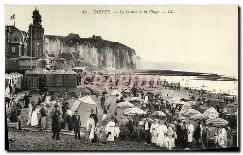 Cartes postales Dieppe Le Casino et la Plage